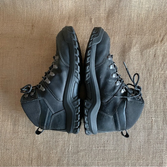 CAT CATAPILLAR Men’s Black Leather Steel Toe Work Boots Men’s 10.5 - Picture 4 of 15